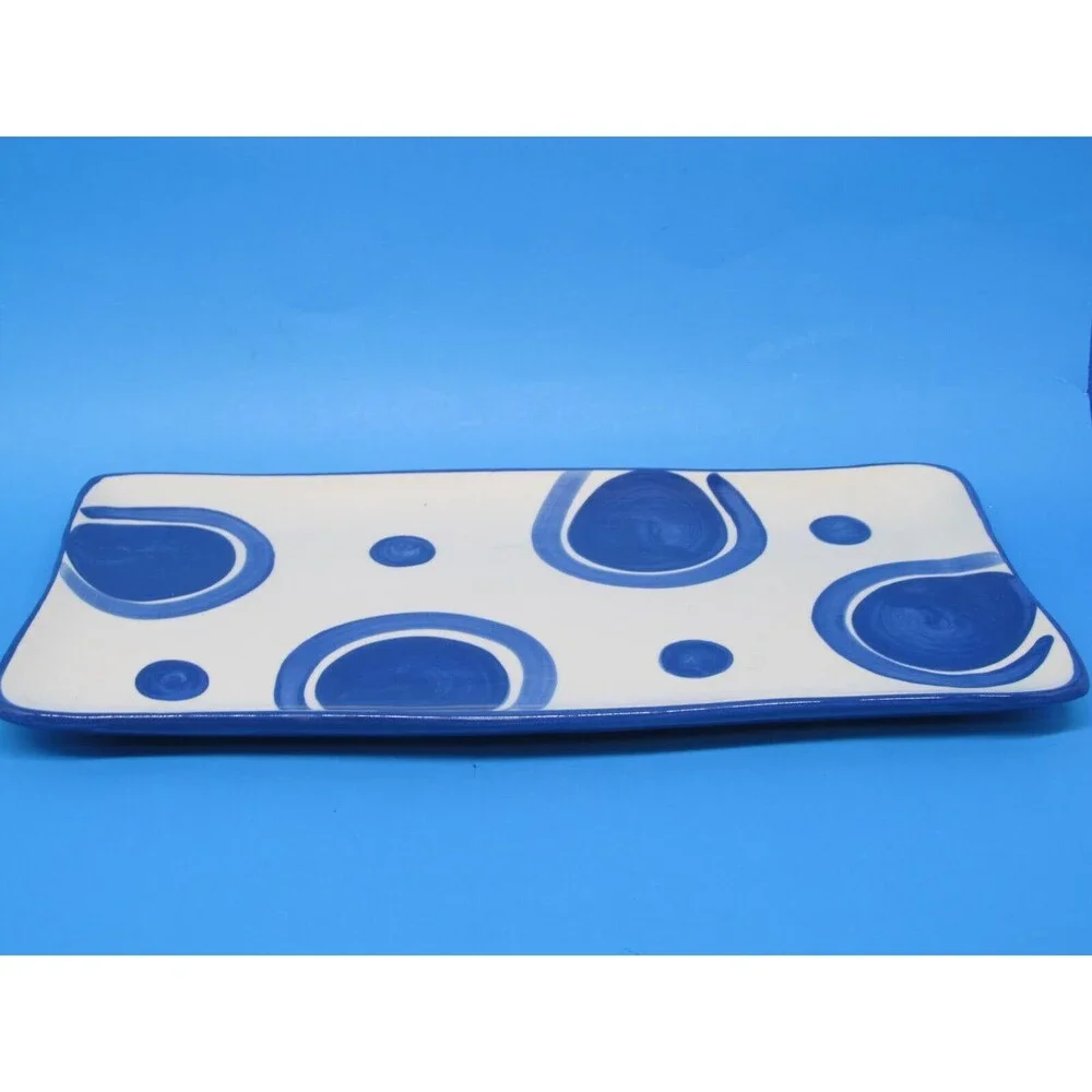 Gail Pittman 2004 Blue And White Circles And Dots 14